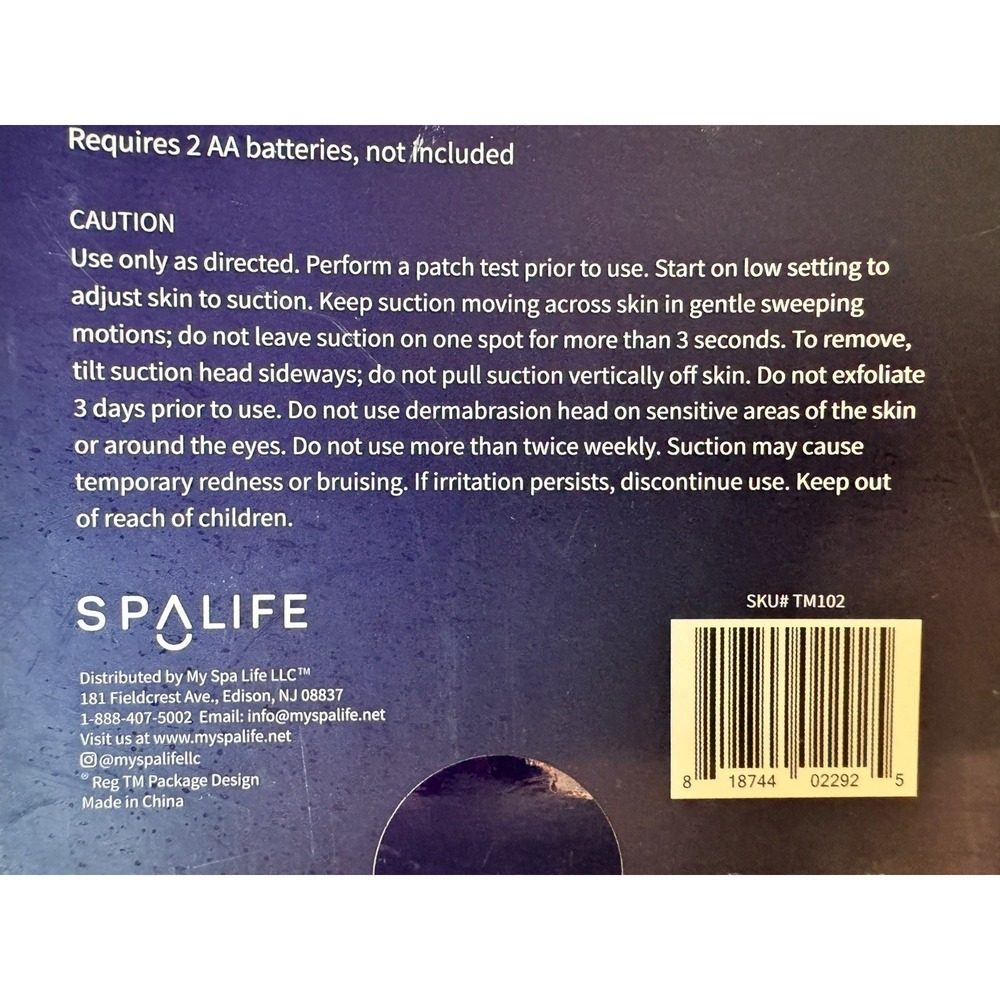 SPALIFE Electric‎ Facial Pore Cleaner Blackhead Remover w/ Attachments - Picture 7 of 8
